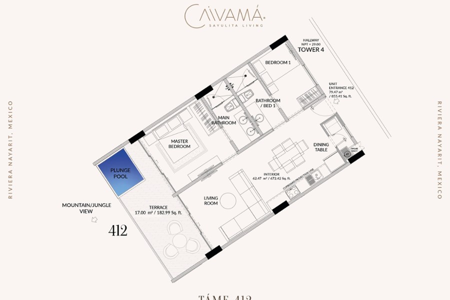 Caivama 412 Condominium for sale in Sayulita